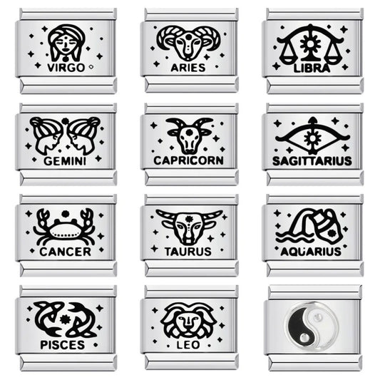 Laser Italian Charms Links 368