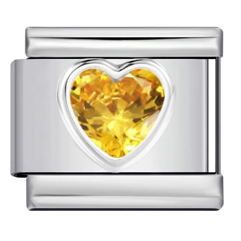 Colorful Zirconia Italian Charm 506