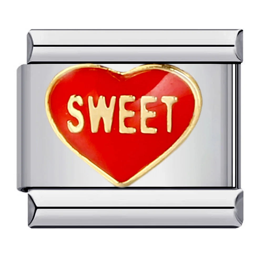 Heart Italian Charm Links 171