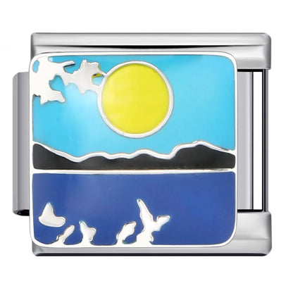 Ocean Italian Charm Link 322