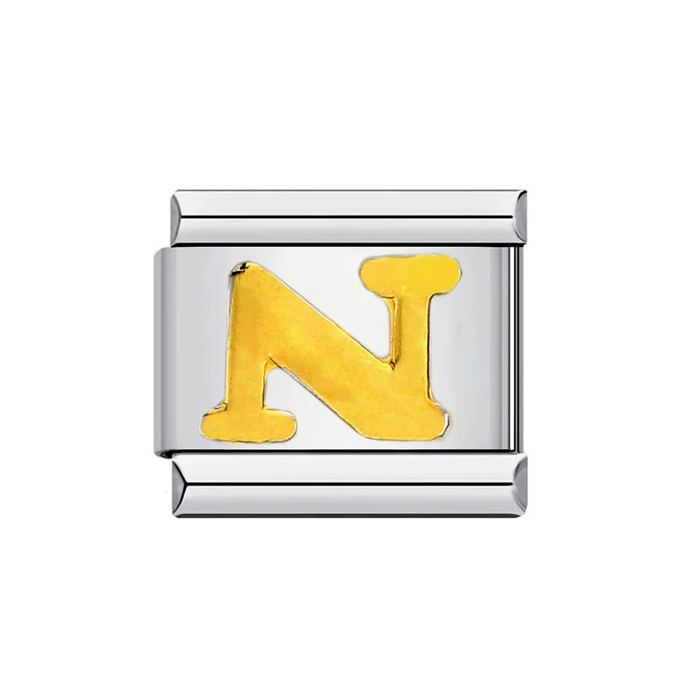 Gold Color 26 English Letters 014