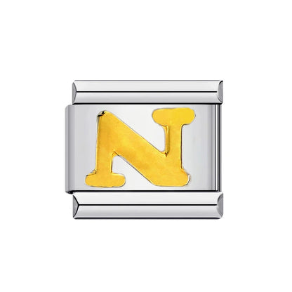 Gold Color 26 English Letters 014