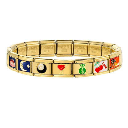 Gold Color Italian Charm 478