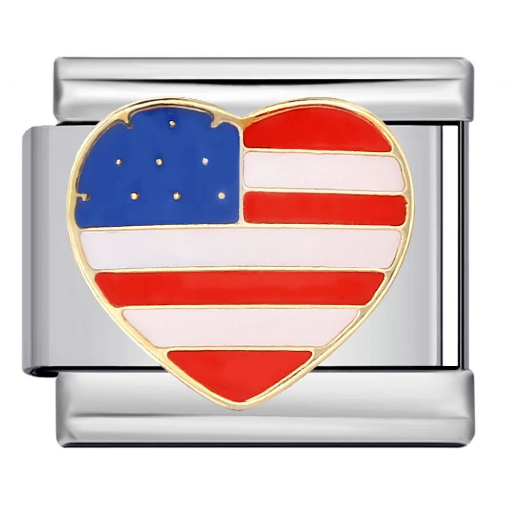 Heart Italian Charm Links 171