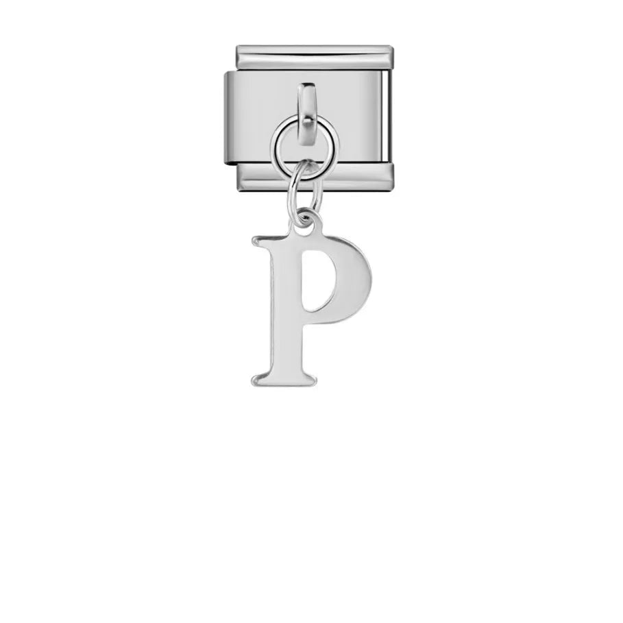 Silver Color Pendant 26 English Letter 521