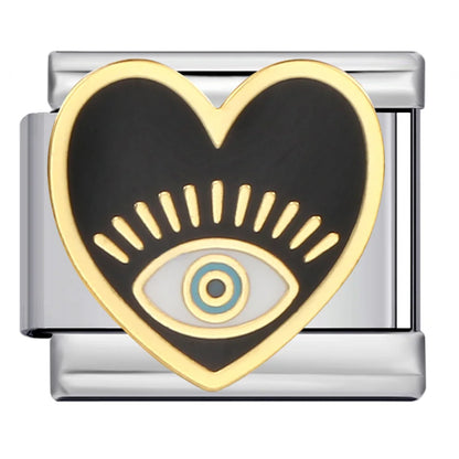 Black Italian Charm Link 315