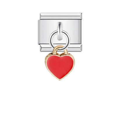 Heart Italian Charm Links 027