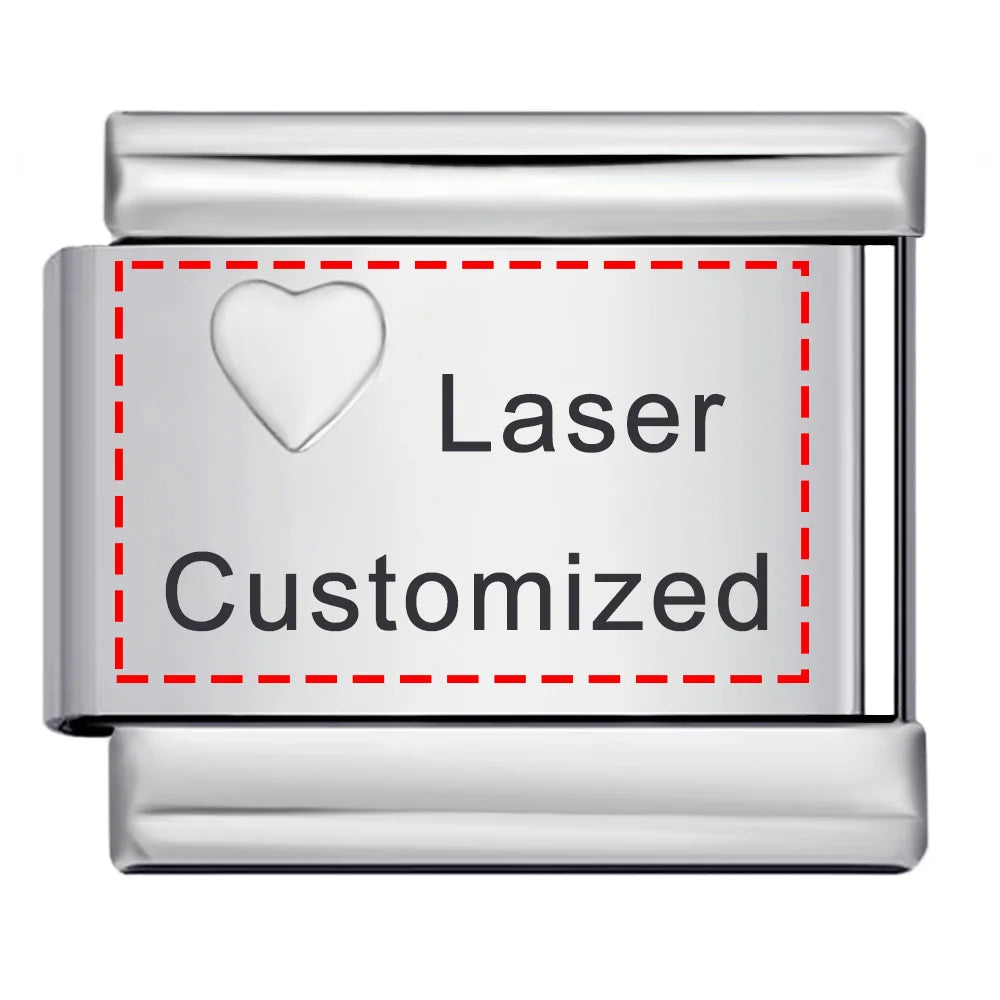 Laser Customized Italian Charm 415