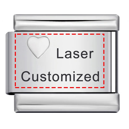 Laser Customized Italian Charm 415