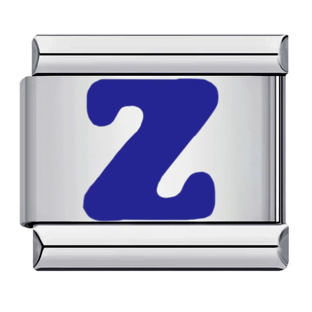 Blue Color 26 English Letters 002