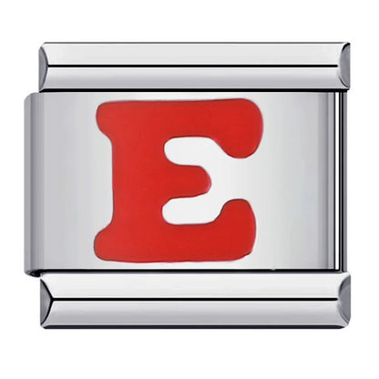 Red Color 26 English Letters 016
