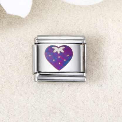 UV Laser Italian Charm Link 456