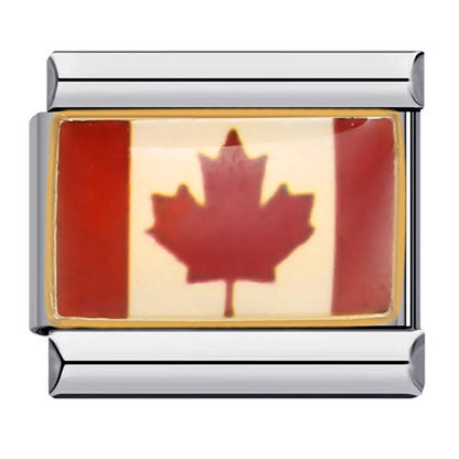 National Flag Italian Charm Links 068