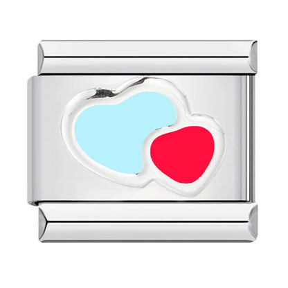 Heart Italian Charms Links 447
