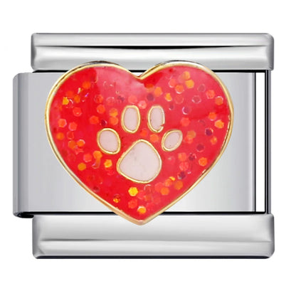 Paw Print Italian Charm 579