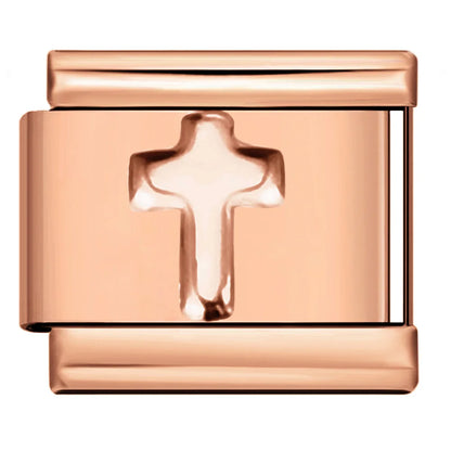 Cross Italian Charm Link 530