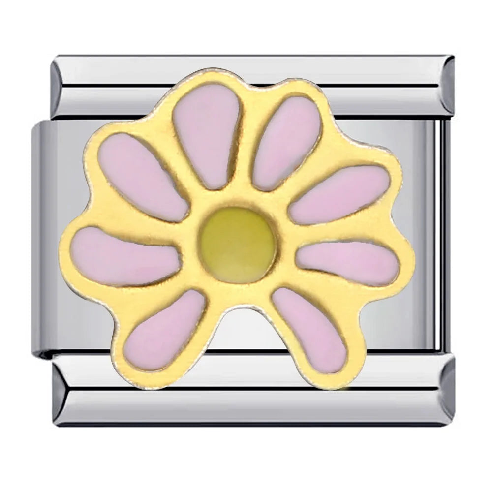 Flower Italian Charm Links 141