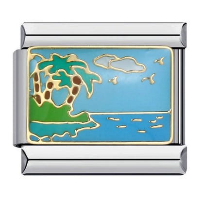 Beach Italian Charm Links 155