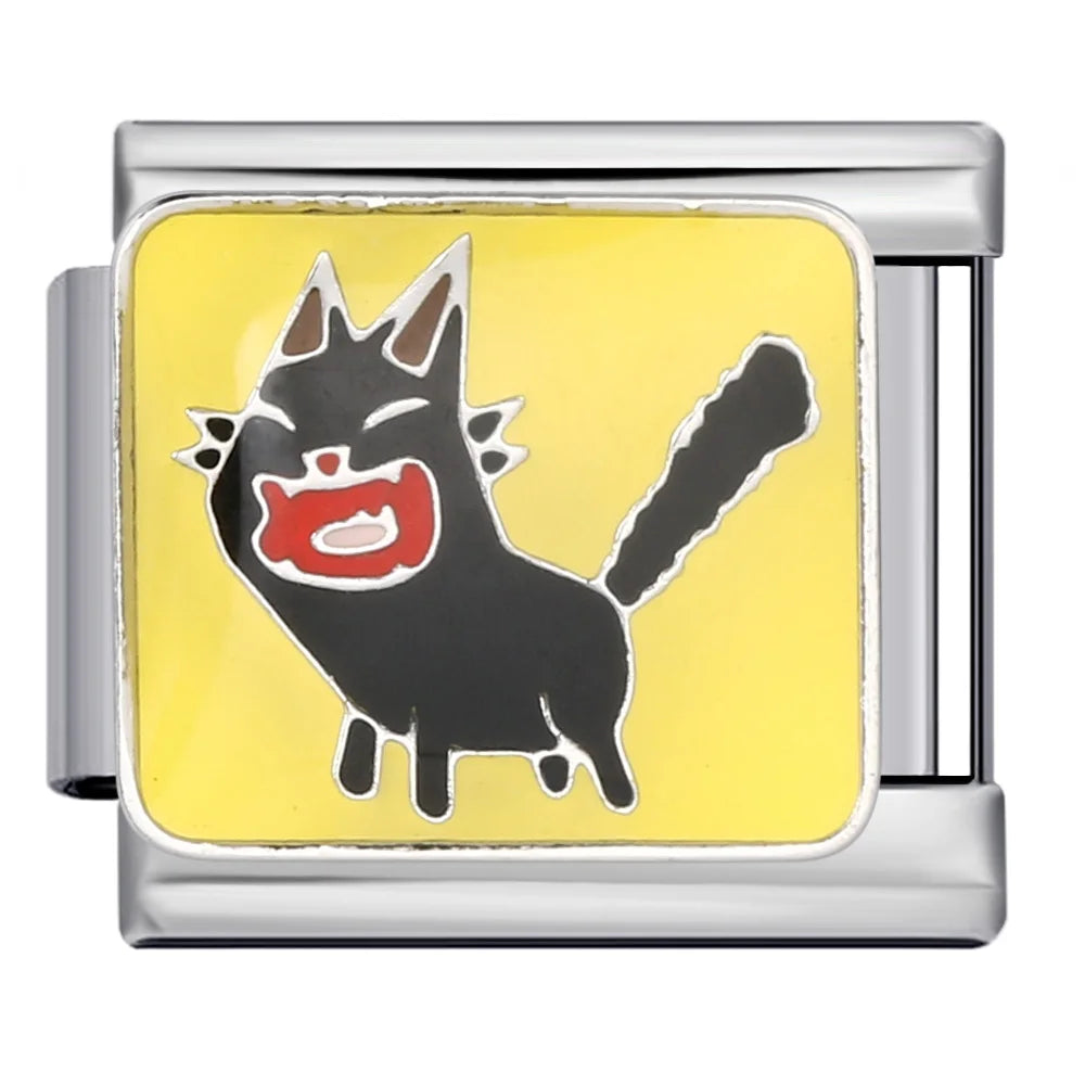 Cat Italian Charm Link 304