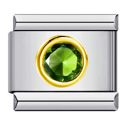 Colorful Zirconia Italian Charm 506