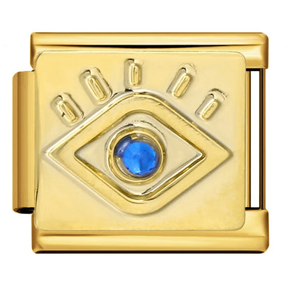 Gold Color Italian Charm Link 381