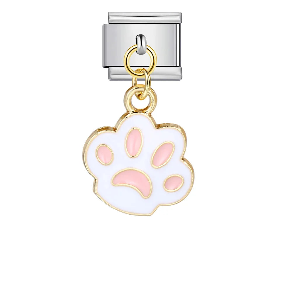 Paw Print Italian Charm 579