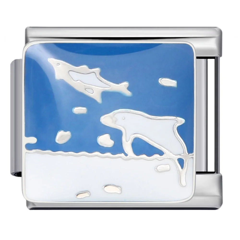 Ocean Italian Charm Link 322