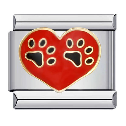Heart Italian Charm Links 171