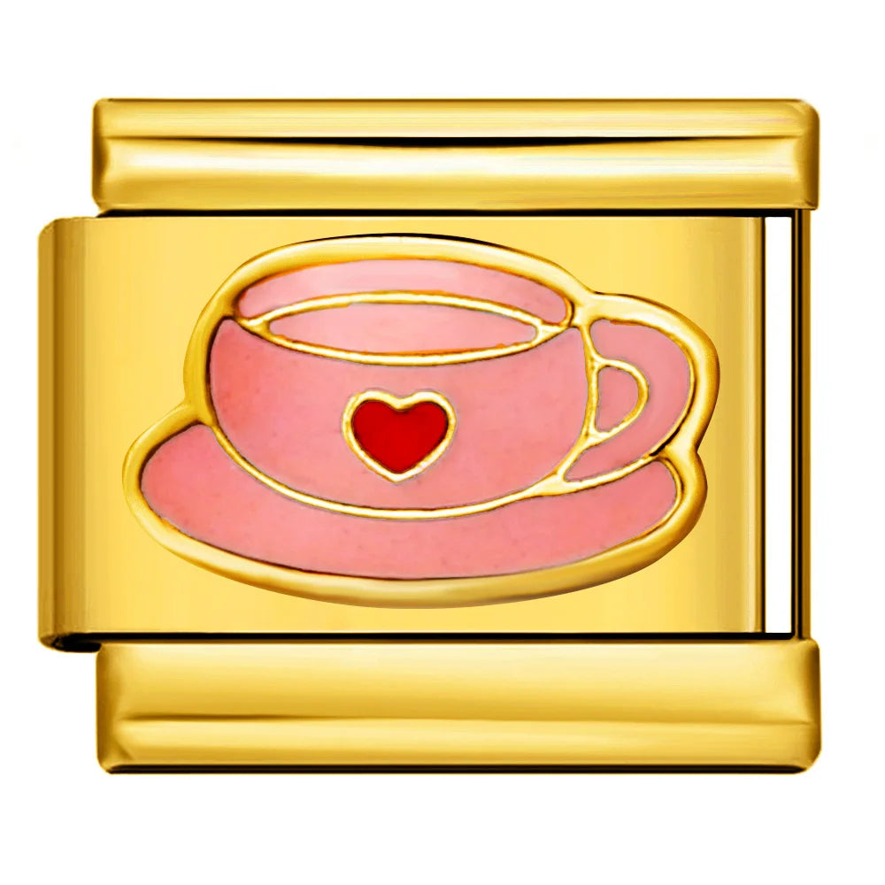 Gold Color Italian Charm 478