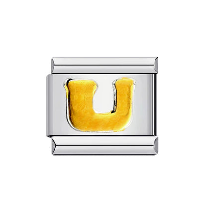 Gold Color 26 English Letters 014