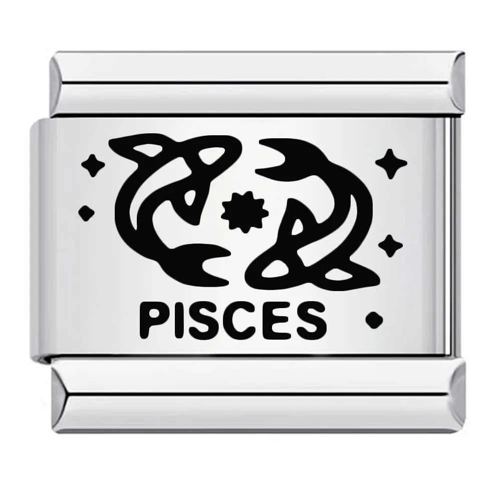 Laser Italian Charms Links 368