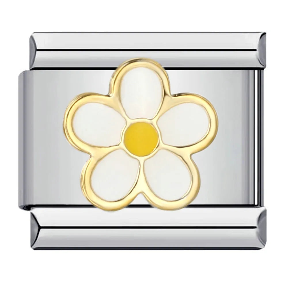 Flower Italian Charm Links 141