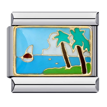 Beach Italian Charm Links 155