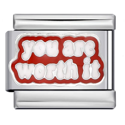 Words Italian Charm Link 328