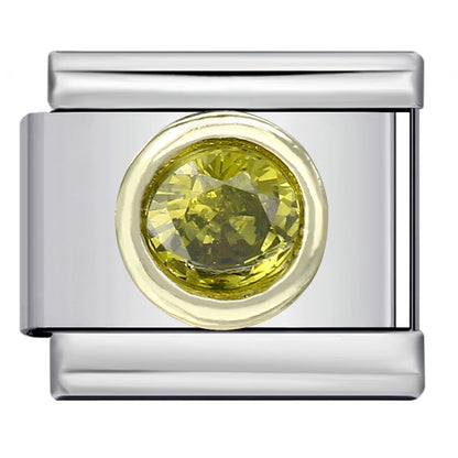 Round Italian Charm Link 297