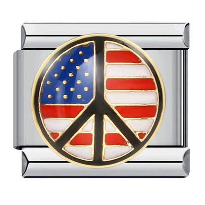 USA Italian Charm Links 136