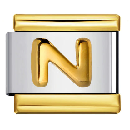 Gold Color 26 English Letters 340