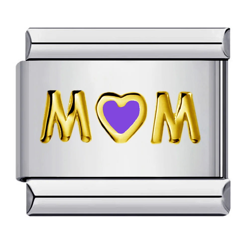 Mom Italian Charm Link 450