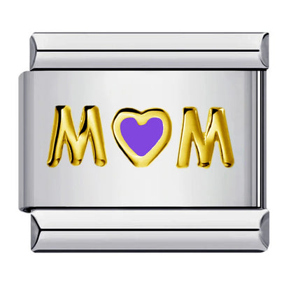 Mom Italian Charm Link 450