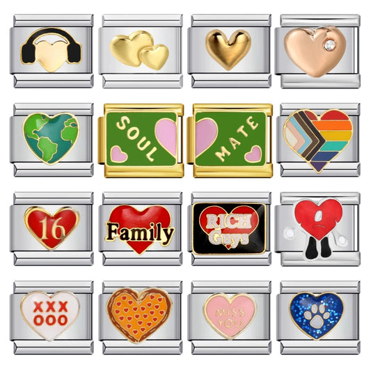 Heart Italian Charm Link 331