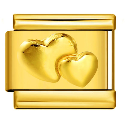 Gold Color Italian Charm Link 477