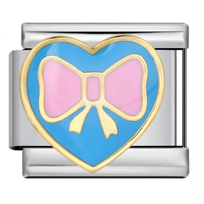 Blue Italian Charm Link 305