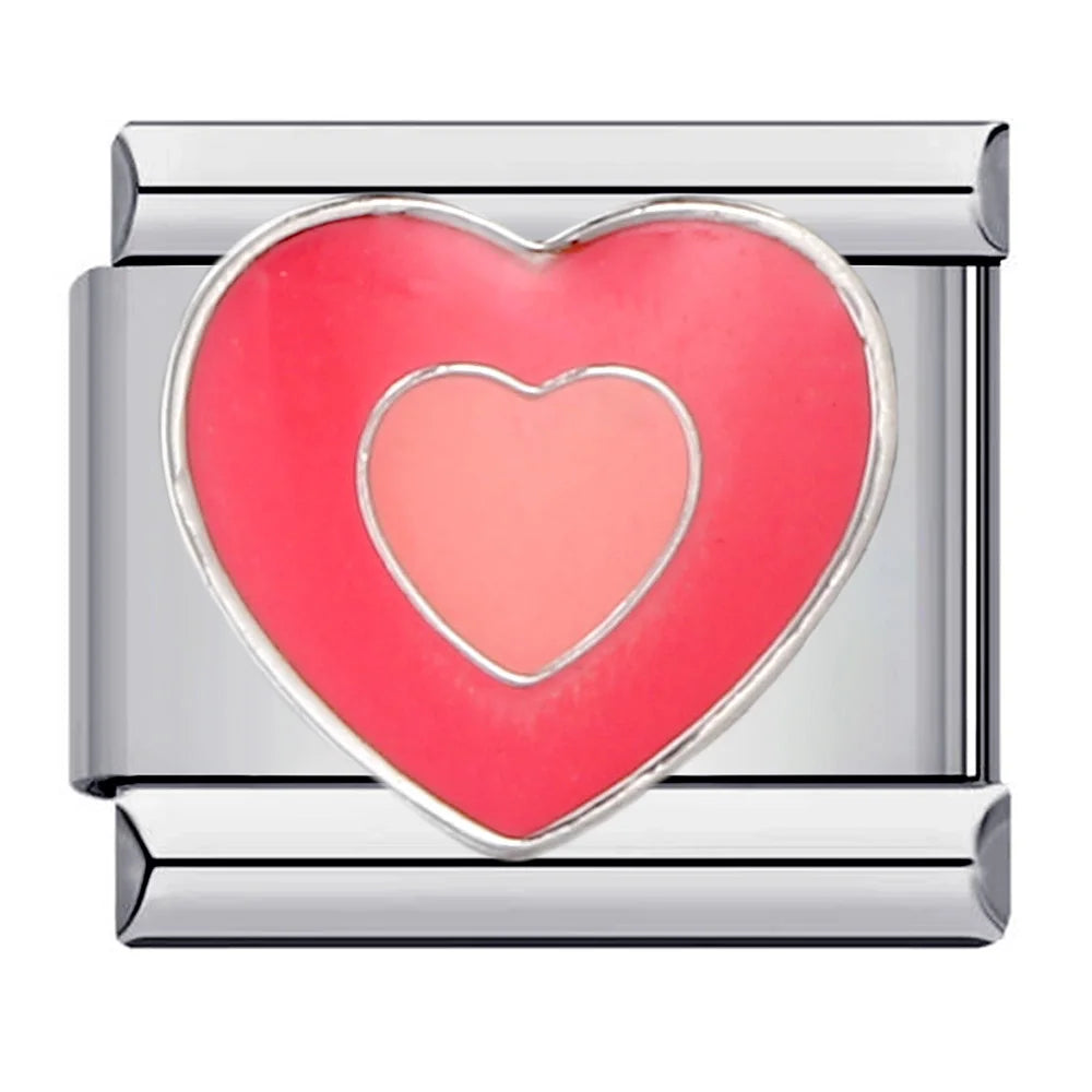 Heart Italian Charm Links 171