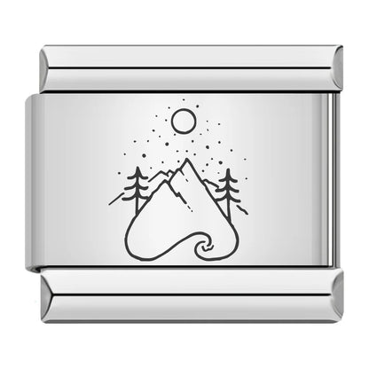 Laser Italian Charm Links 360