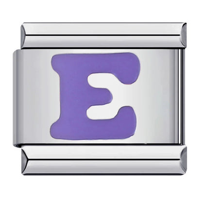Purple Color 26 English Letters 017