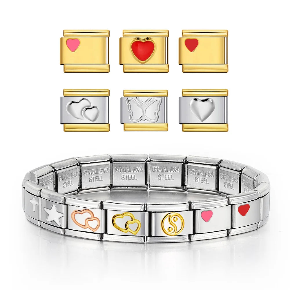 Simple Italian Charm Link 419