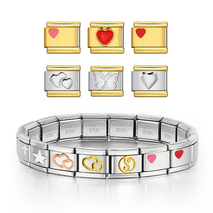 Simple Italian Charm Link 419
