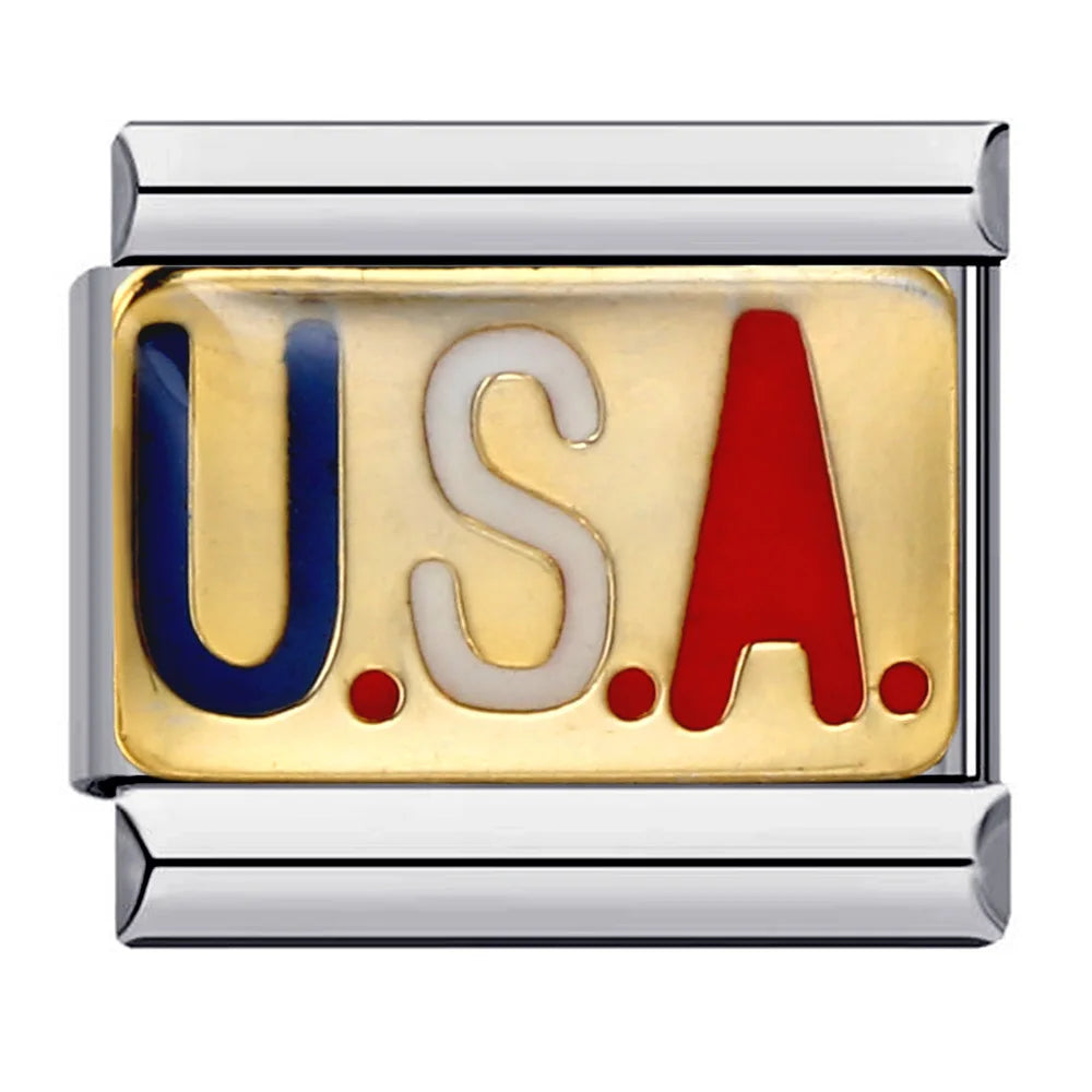 USA Italian Charm Links 136