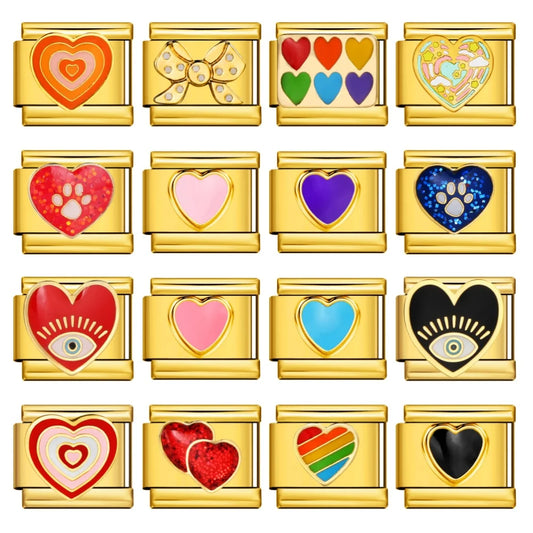 Gold Color Italian Charm Link 477