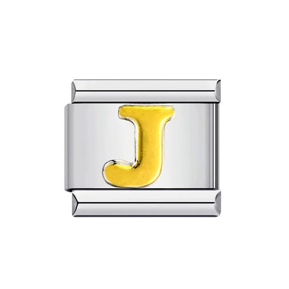 Gold Color 26 English Letters 014
